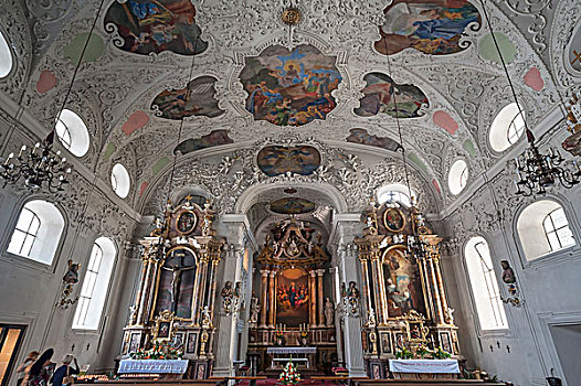 教堂高坛,建造,因斯布鲁克,提洛尔,奥地利,欧洲