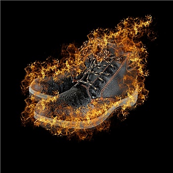 火,靴子