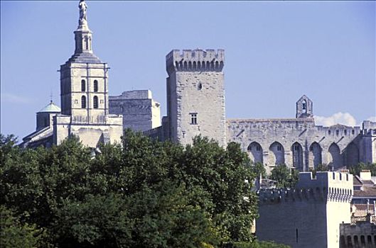 法国,沃克吕兹省,阿维尼翁,大教堂