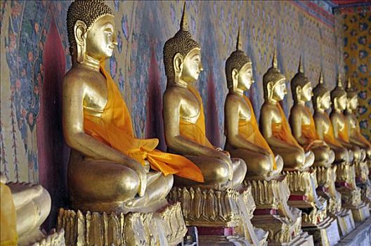 佛像,郑王庙,寺庙,黎明,曼谷,泰国,东南亚