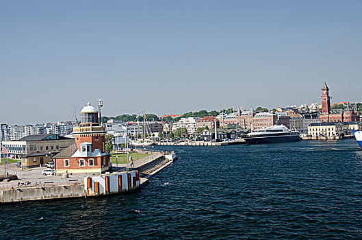 瑞典,水岸,历史,灯塔