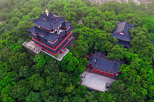 中国,杭州,塔,高塔,庙,寺庙,山上,山,自然,风景,著名景点