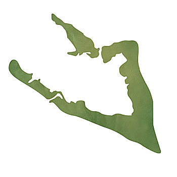 岛屿,地图,绿色,纸
