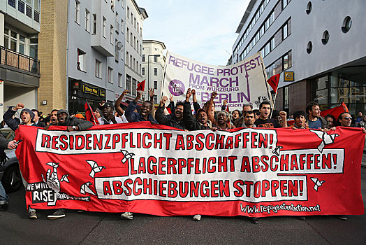 抗议,柏林,几个,人,连接,德国国会大厦,右边,和谐,公寓,德国,欧洲