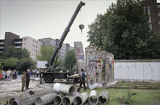 柏林墙,毁坏,墙壁,柏林,德国