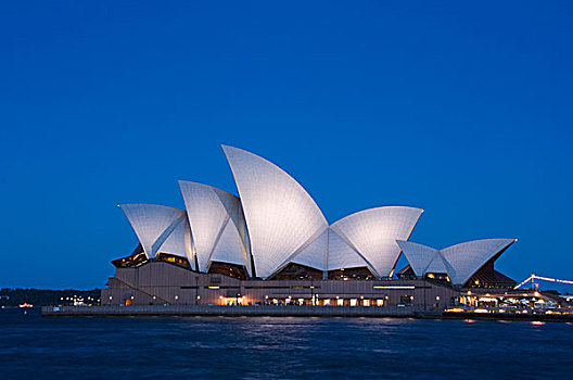 剧院,光亮,黄昏,悉尼歌剧院,悉尼,澳大利亚