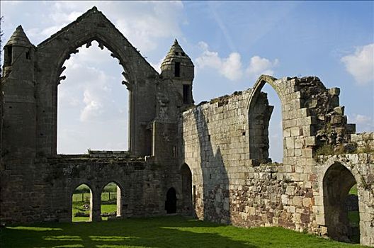 英格兰,什罗普郡,什鲁斯伯里,遗址,教堂,12世纪,靠近