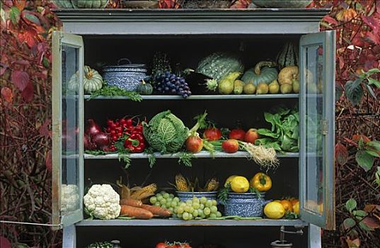 柜子,品种,果蔬,欧洲