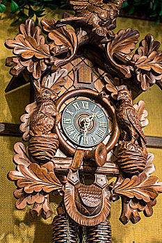 布谷鸟,钟表,罗腾堡,德国