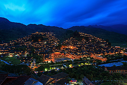 西江千户苗寨夜景