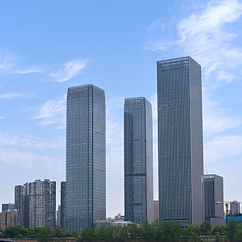 长沙城市的高楼大厦