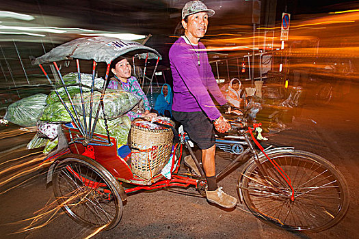 泰国,清迈,市场,三轮车