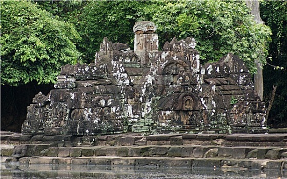 高棉,庙宇,特写