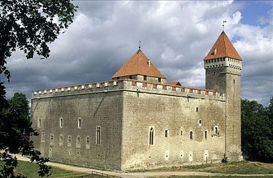 城堡,岛屿,爱沙尼亚