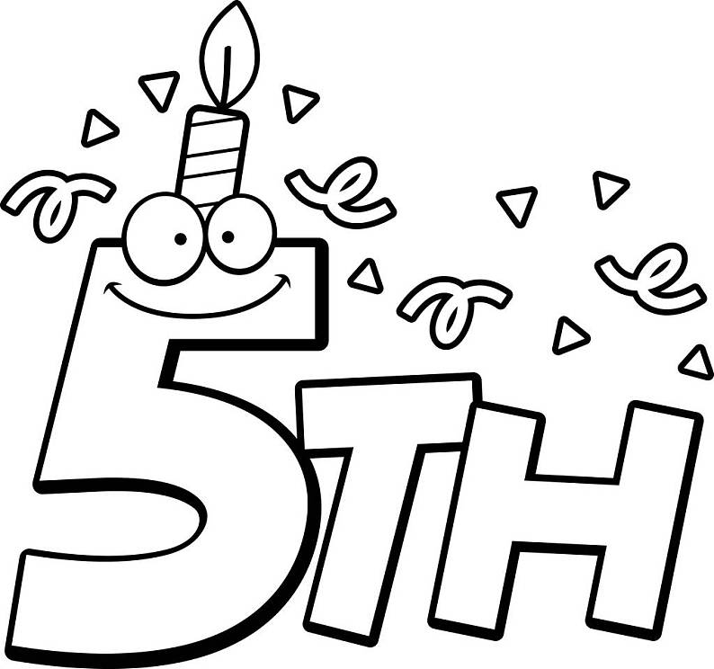 卡通_插画_文字_生日蜡烛_五彩纸屑_高清图片_全景视觉