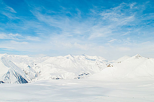 雪,山,鲜明,冬天,白天