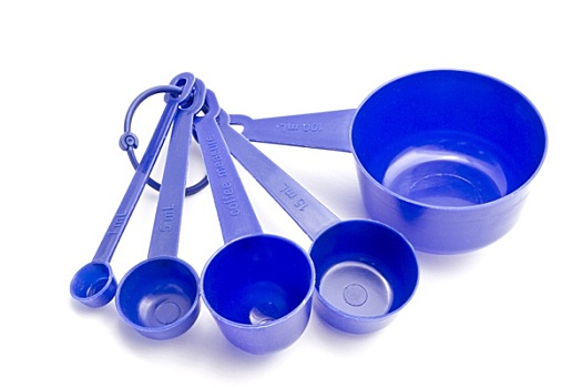 蓝色,测量,勺子