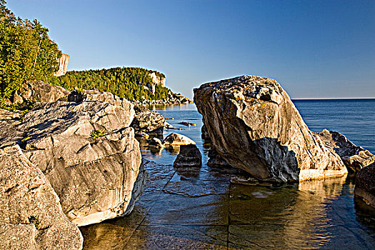 尼亚加拉,悬崖,原木,垃圾,国家公园,靠近,安大略省,加拿大
