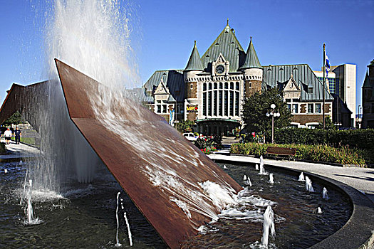 加拿大,魁北克城,喷泉