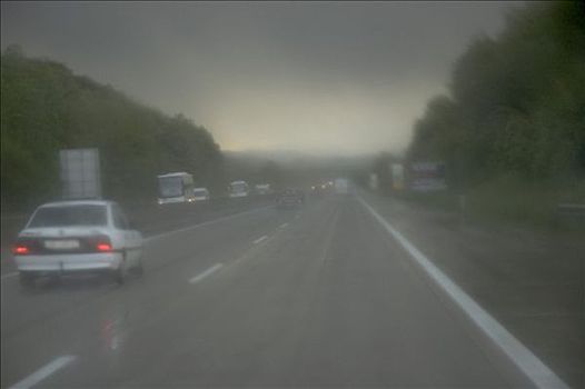 驾驶,坏天气,高速公路,维也纳,萨尔茨堡,奥地利