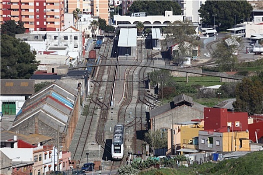 火车站,阿尔赫西拉斯,安达卢西亚,西班牙