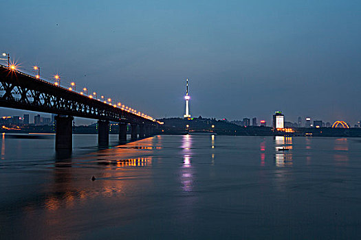 武汉城市风光夜景