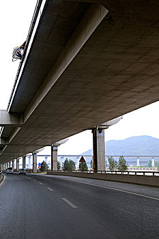 北京郊区的立体公路桥