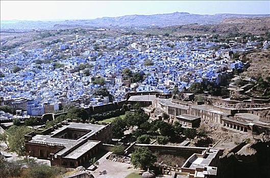 印度,拉贾斯坦邦,城市,梅兰加尔古堡