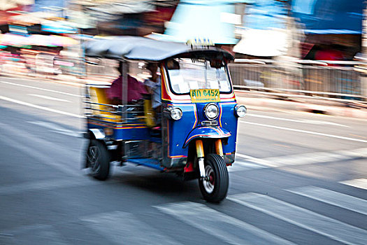 嘟嘟车,道路,曼谷