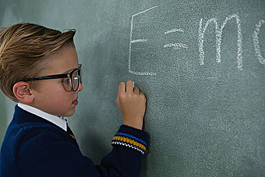 男生,文字,数学,程式,黑板,可爱