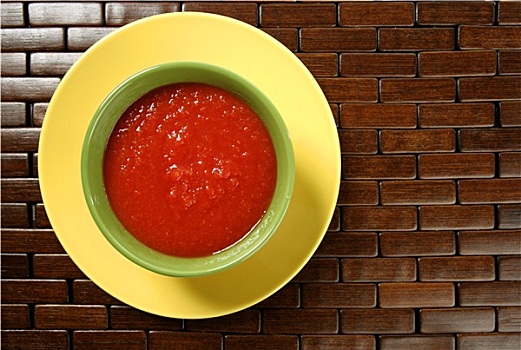 西红柿汤,彩色,盘子