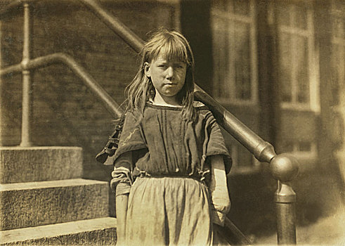 珍珠,10岁,老,半身像,母亲,编织,房间,高,北卡罗来纳,美国,国家,童工,十月,女孩,职业,历史