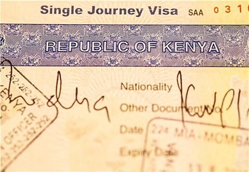 肯尼亚,签证