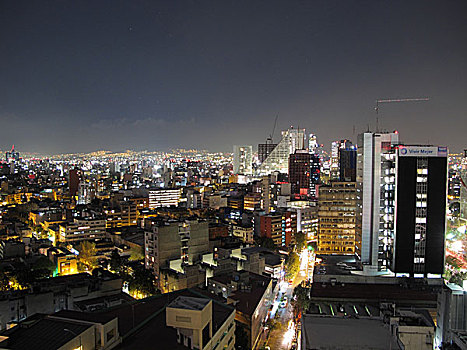 墨西哥城,夜晚