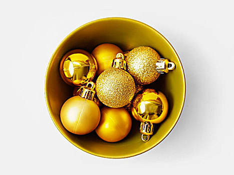 金色,球,圣诞树
