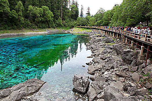 四川九寨沟的海子