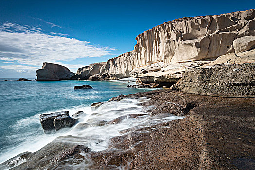 砂岩,海岸,圣米格尔,特内里费岛,加纳利群岛,西班牙,欧洲