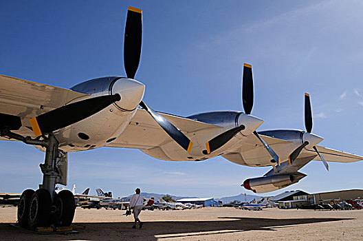 美國,亞利桑那,圖森,航空航天博物館,策略,轟炸機,引擎