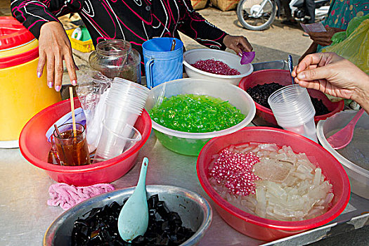 街道,食物,越南