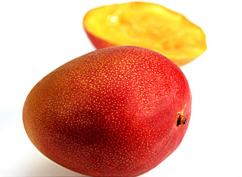 芒果,水果,白色背景