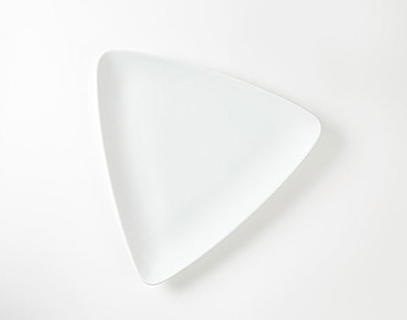 白色,三角形,盘子