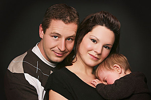 家庭照,婴儿,艾伯塔省,加拿大