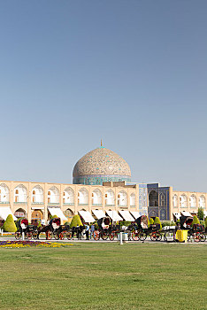 圆顶,清真寺,伊斯法罕,伊朗,亚洲