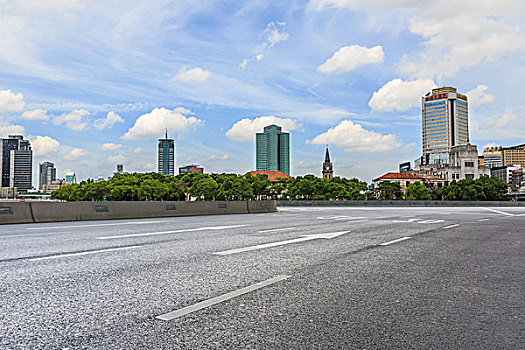 城市道路,天际线