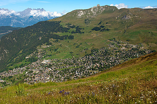 山,胜地,韦尔比耶,瓦莱州,瑞士,欧洲