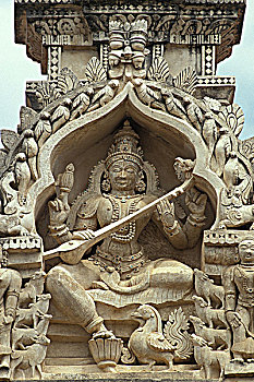 雕塑,印度教,女神