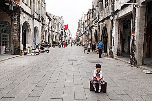 北海,老街,风情,民俗,历史,展示,旅游,景点,民风,规划,店铺,建筑,宅院,街道,女孩,天真,可爱