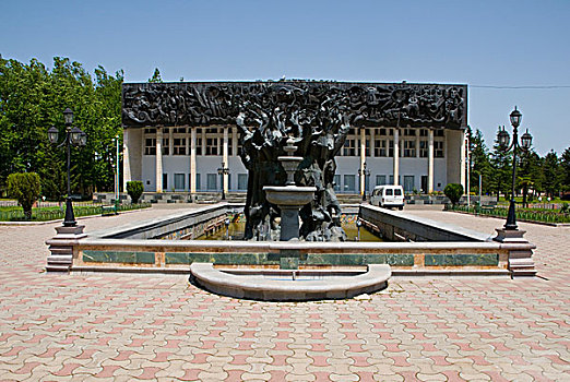 纪念建筑,喷泉,苏联,靠近,乔治亚,中东
