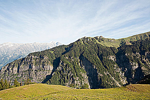 喜马拉雅山,山谷,喜马偕尔邦,印度