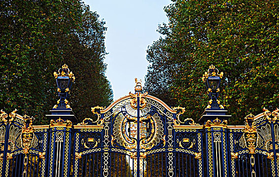 皇家,大门,绿色公园,靠近,白金汉宫,伦敦,英格兰